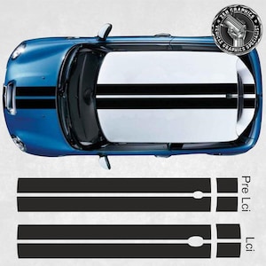 Roof Stripes Kit to fit Mini R56 2006 - 2015 Cooper / Cooper S Stickers Decals Graphics