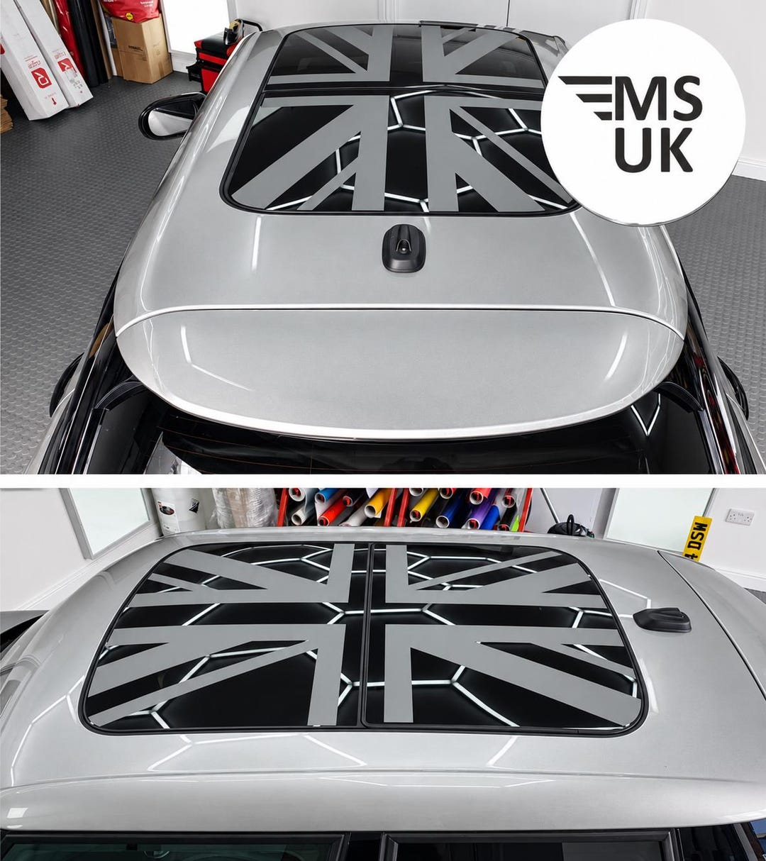 Panoramic Roof Black Jack Graphics for Mini F66 3 Door F65 5 Door