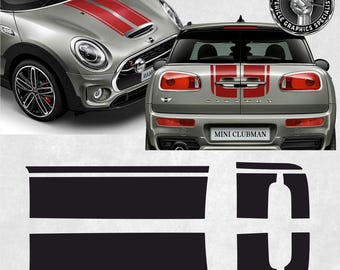ボンネットとリアストライプキット、Mini R55 Clubman Cooper / Cooper