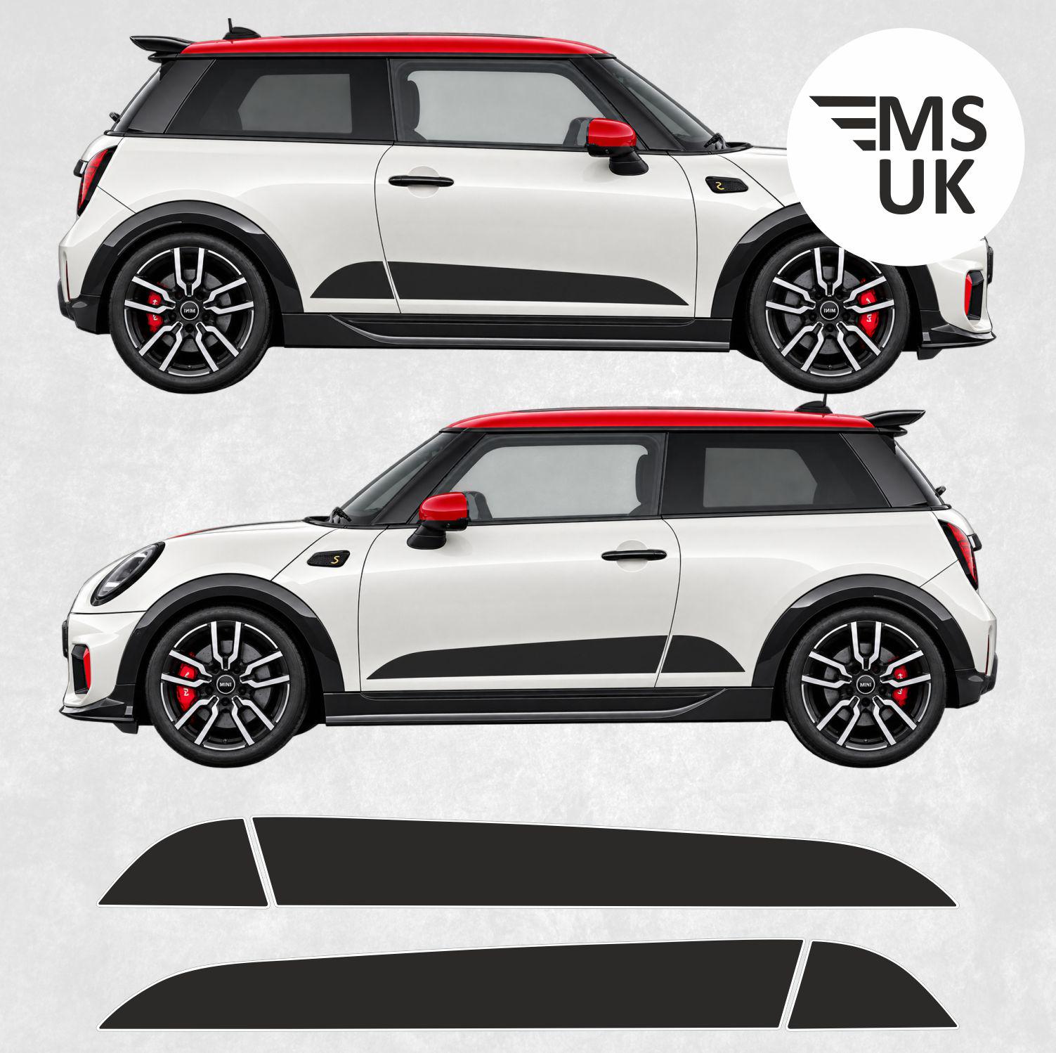 JCW Side Stripes to Fit Mini F66 F67 Cooper S Works Vinyl Decals
