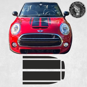 Utmaning Motorhuvsränder Kit för att passa Mini F55 / F56 / F57 John Cooper Works JCW Klistermärken Dekaler Grafik Folier Dekorativa