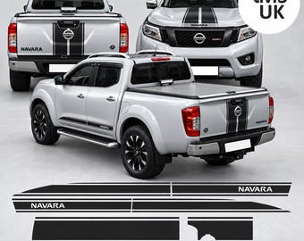 side & over the top Stripes for Nissan Navara N-Guard 2016 - 2018 Stickers Graphics ST-X Foils Decals Decorative Adhesive