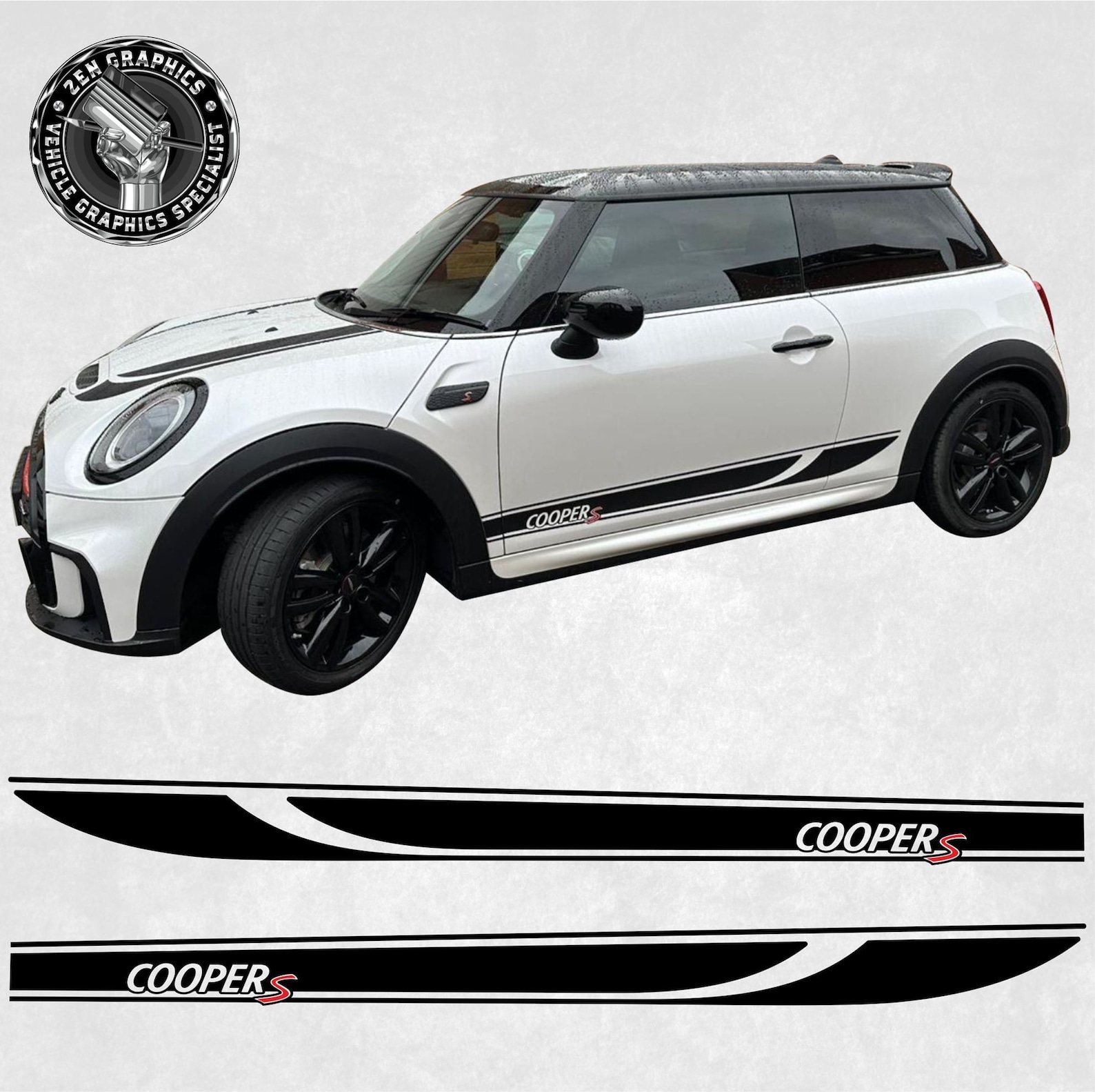 Side Stripes Kit to Fit Mini F55 / F56 - Lci / Lci2 Cooper S / JCW ...