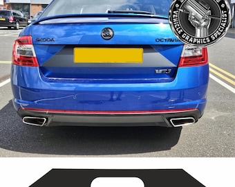 Rear Tailgate Vinyl for Skoda Octavia MK3 VRD TDi TSi Stickers Graphics Foils Decorative Vinyl Adhesive Foils Stripes