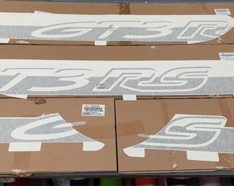 Genuine Porsche 992 GT3 RS side Stripes Matte Black - Decals - Stickers - Decorative = Foils