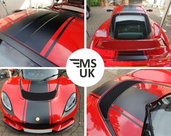Over the top Stripes to fit Lotus Exige S Series 3 - Decals Graphics Stickers Styling Decorative Vinyl Accents
