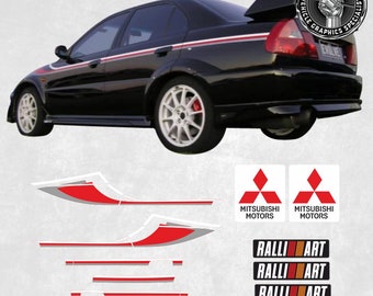 三菱ランサー EVO エボリューション 6 トミ・マキネン サイド 