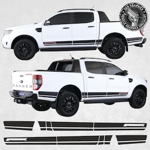 Side Stripes to fit Ford Ranger Stormtrak graphics stickers foils decorative accessories Vinyl Decal Wildtrak