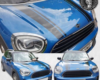 Strisce Adesive Racing Per MINI COOPER - Vinile Opaco Per Cofano E Portellone - Grafica Personalizzabile