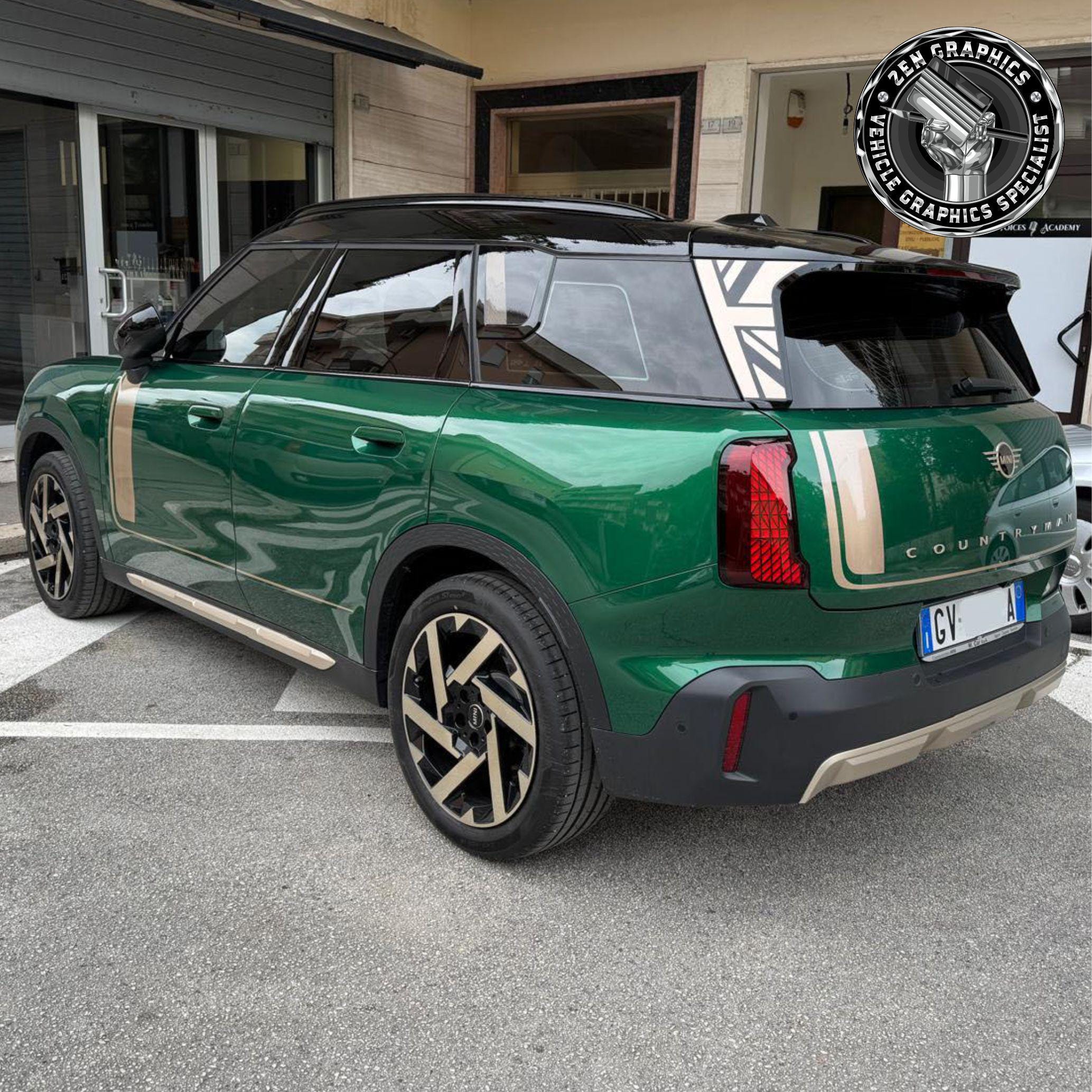 2 Stück Bonnet Stripes Band Hood Aufkleber Maxi Tuner Styling Aufkleber für MINI Countryman U25 2024 Cooper SE J01 F65 F66 F67 JCW 2025  34