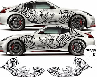 Kabuto Beetle JDM side Graphics Kit to fit 350Z / 370Z Stickers Decals Styling Foils Decorative Vinyl Performance Accessories Kabutomushi