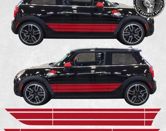 Side Beltline Stripes Kit to fit Mini F56 / F57 JCW / Cooper S Stickers Decals Graphics