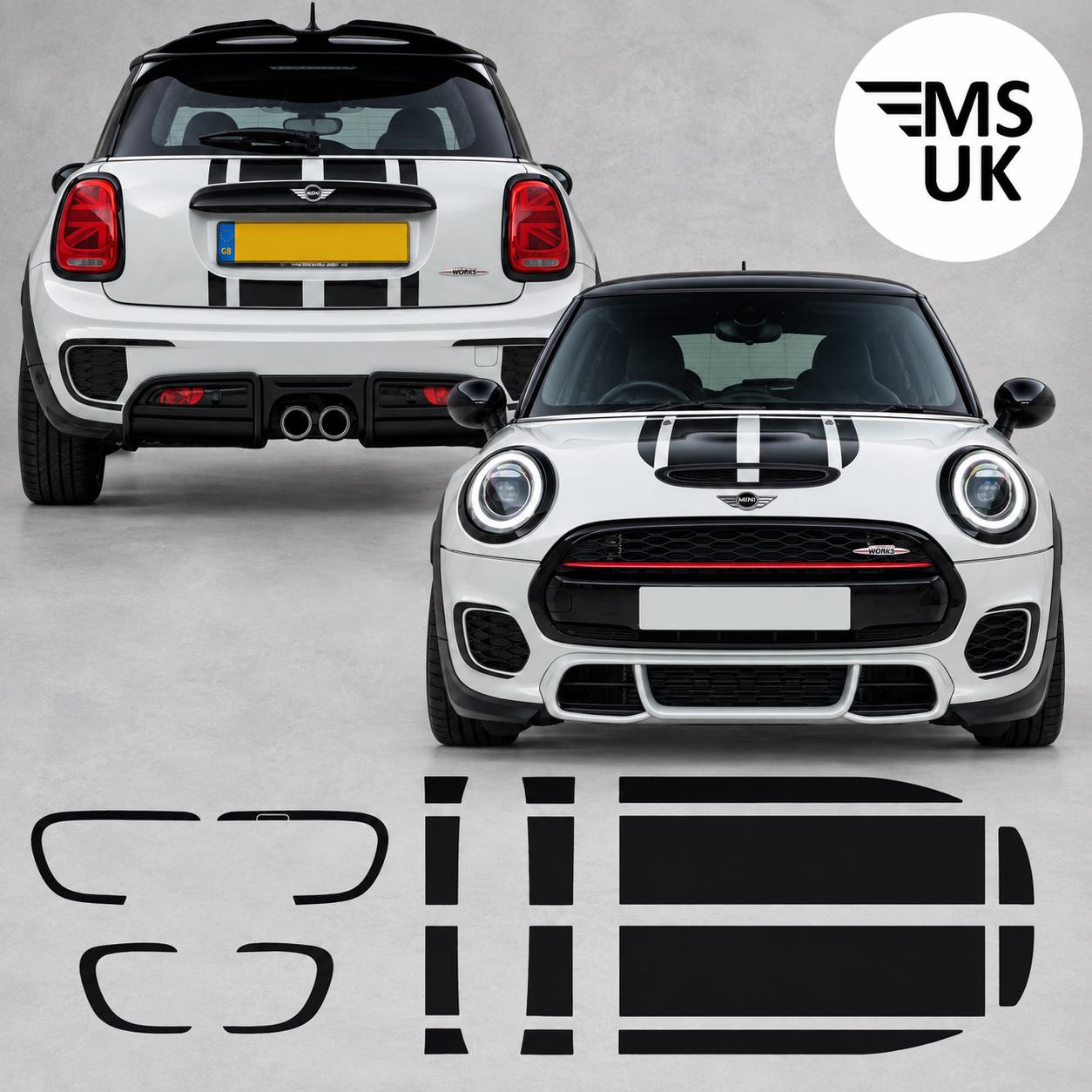 Bonnet and Boot Stripes Kit to Fit Mini F55 / F56 John Cooper