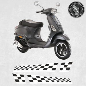 Rayas para adaptarse a Vespa Piaggio 125 50 150- LX LXV 4T 2T 2005 - 2014 Adhesivos Gráficos Envoltura Láminas Decorativas