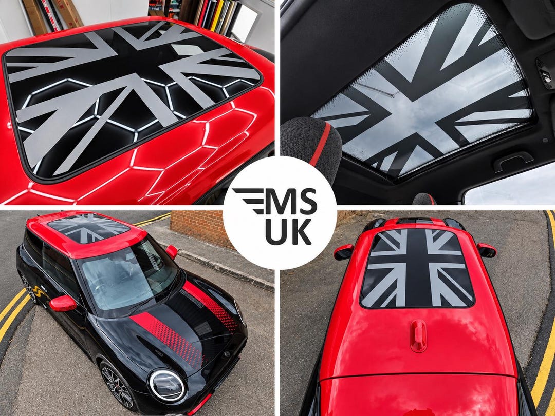 Panoramic Roof Night Jack Graphics for Mini J01 Electric Cooper