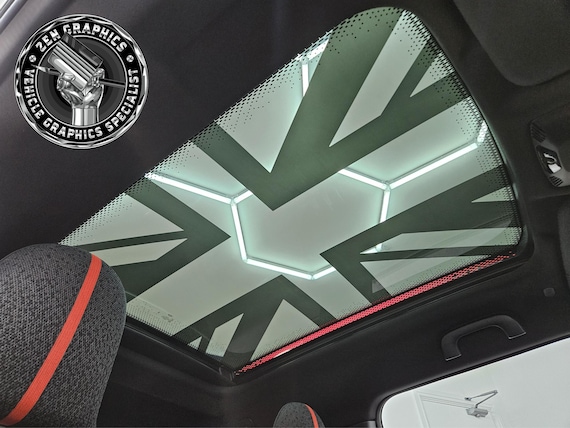 mini様用 デザインペーパー Panoramic Roof Black Jack Graphics for Mini J01 Electric Cooper