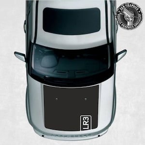 Bonnet / Hood Decal to fit Discovery LR3 Land Rover Sticker Graphicl Matte Textured Air release Vinyl