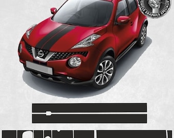 Over the top Stripes for Nissan Juke F15 2010 - 2014 Sport Twin  Decals Stickers Vinyl Foils Decorative Vinyl Accessories