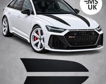 Correct Bonnet Stripes for Audi RS6 / GT Stickers Hexis Vinyl foils decorative Decals Graphics Foils