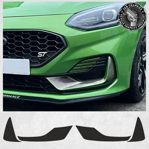Adesivi decorativi per paraurti anteriore adatti a Ford Fiesta MK8.5 ST ST-Line, strisce in vinile, decalcomanie, grafiche e pellicole decorative.