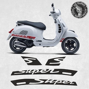 Rayas para Vespa GTS Super 2006 - 2019 Adhesivos Gráficos Envolturas Láminas Decorativas Accesorios Vinilos Adhesivos Rayas
