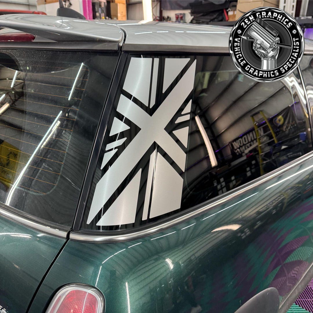 C Pillar Union Jacks for Mini R53 Cooper & S Decals Stickers Decals ...