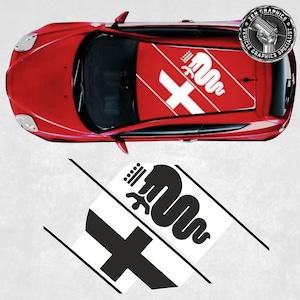 Roof Decal Kit to fit Alfa Romeo Mito 2008-2013 Stickers Graphics Factory fit Foils Decorative Vinyl
