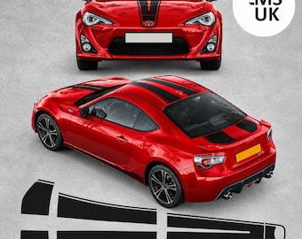 Stripes for GT86 2016 - present over the top Stripes Stripes Vinyl Stickers Hexis Suptac 10 year exterior Vinyl