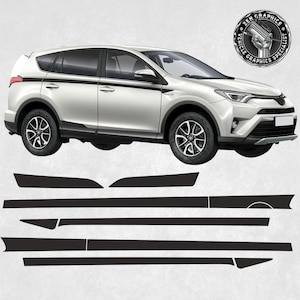 Side Stripes Kit to fit RAV4 2010 - 2015 Decals Stickers Hexis Suptac 10 year exterior Vinyl Graphics Decorative Foils Accents