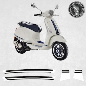 Rayas para adaptarse a Vespa GTV Six Days 300 2014 - 2020 Adhesivos Gráficos Envoltura Láminas Decorativas