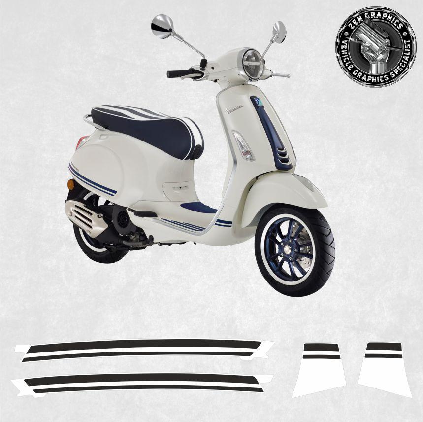 Stripes to Fit Vespa GTV Six Days 300 2014 2020 Stickers