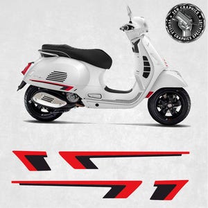 Rayas para adaptarse a Vespa GTS Super Sport 2019 Adhesivos Gráficos Envoltura Láminas Decorativas