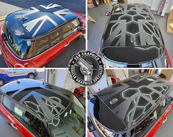 Roof Night Jack-afbeeldingen passend voor Mini F56 3-deurs Cooper/S/One-stickers stickers Graphics Folies Decoratief vinyl Union-accessoires