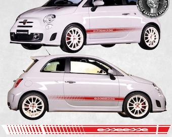 フィアット 500 595 695 アバルト ASSETTO CORSE ステッカー黒背景 +