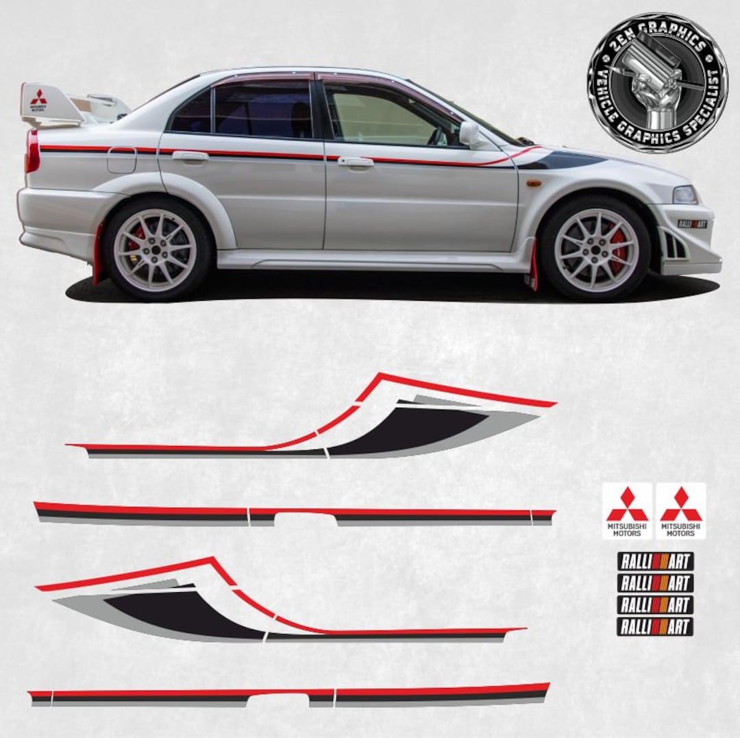 三菱ランサー EVO エボリューション 6 トミ・マキネン サイド