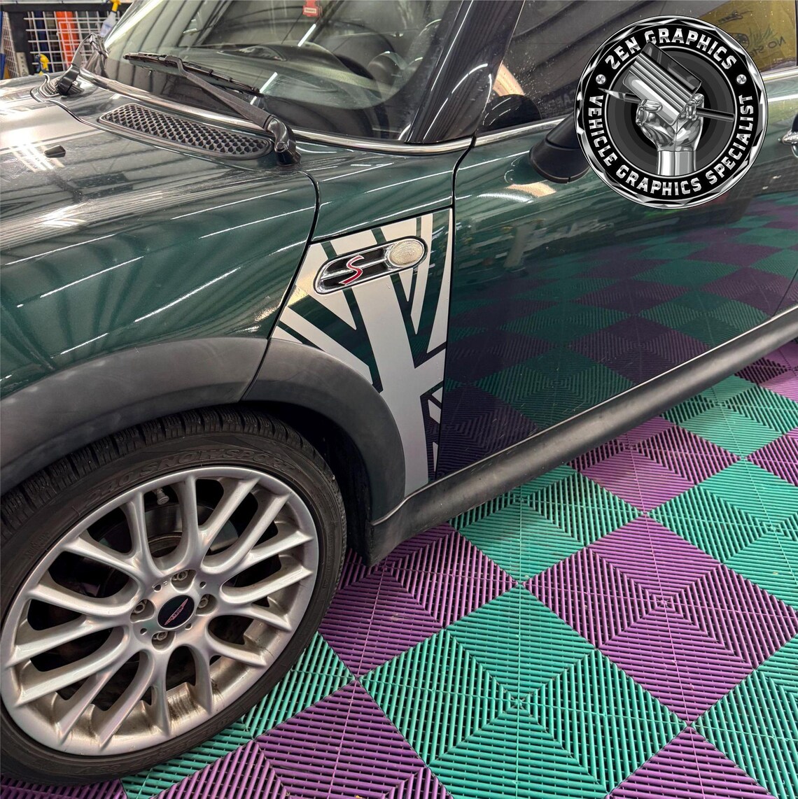 Scuttle Union Jack Kit to Mini R50 / R53 Cooper S Decals Sticker ...