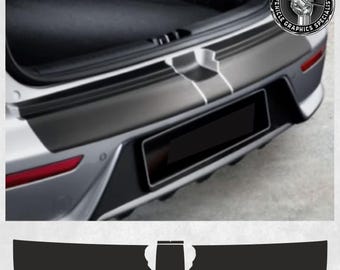 Rear Bumper Protection Vinyl to fit Fits: Kia Niro HEV / PHEV 2016 - 2020 Protector exact  Fit Hexis Air release Matte Textured Vinyl