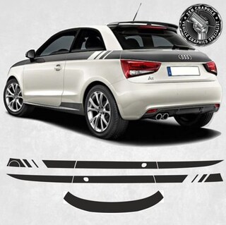 Auto-Dress Set Di Strisce Laterali Adesive Per SEAT Leon - Scegli Il Colore - Pellicola Orafol 7 Anni - Made In Germany