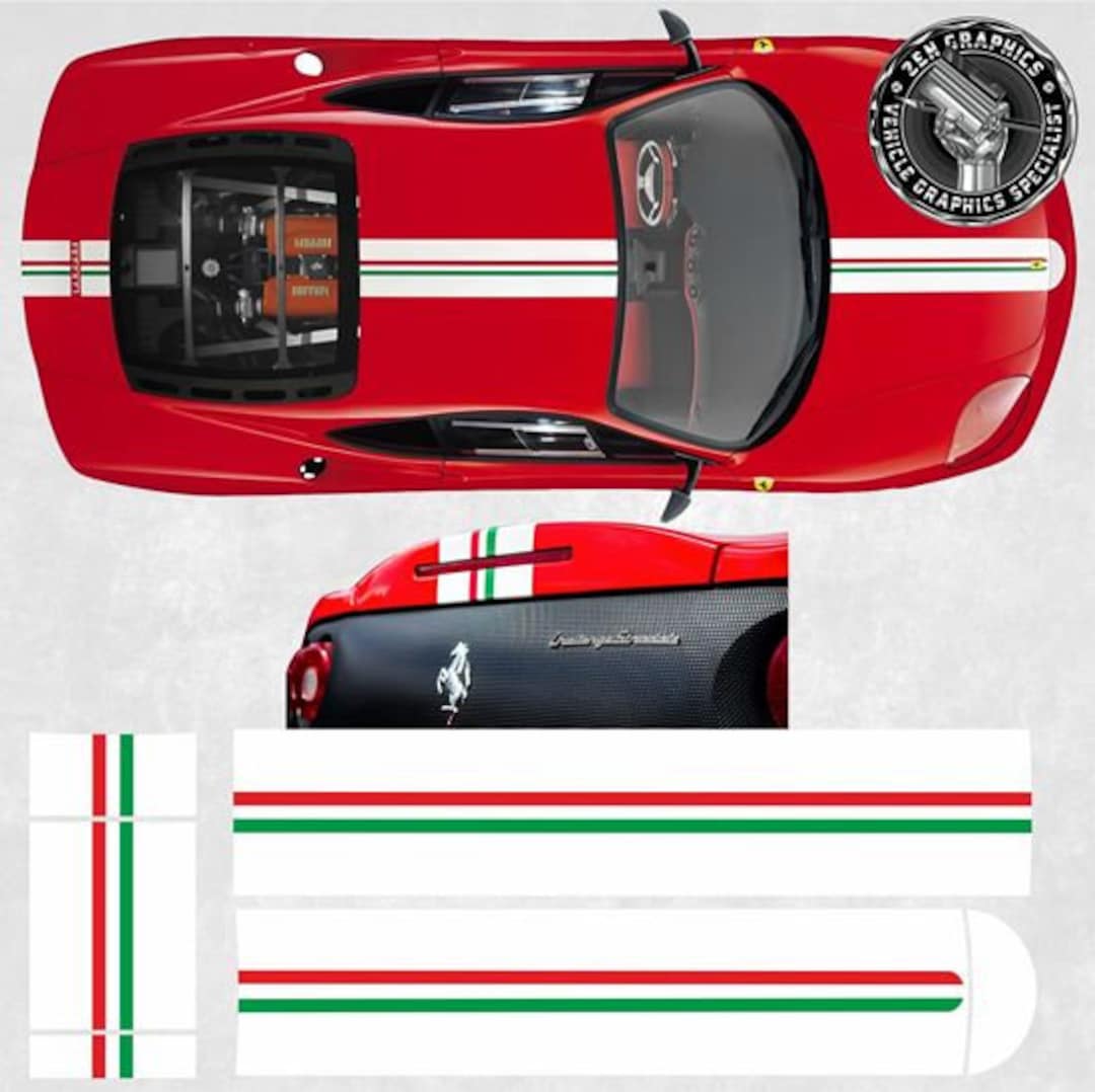 フェラーリ360モデナCSチャレンジストラダーレ用イタリアンストライプ