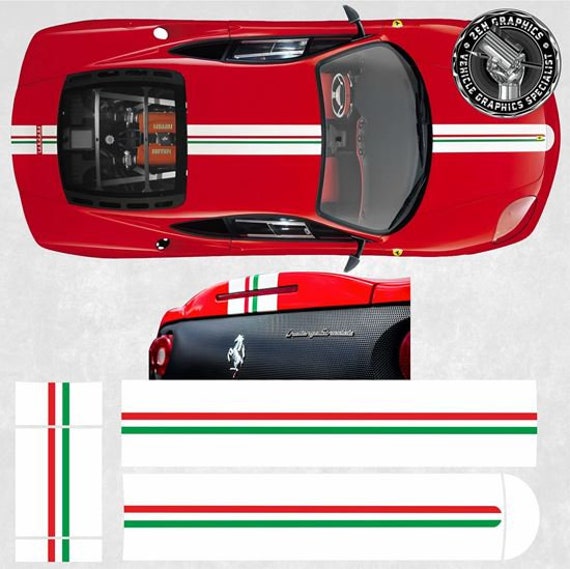 Over the Top Italian Stripes for Ferrari 360 Modena CS Challenge