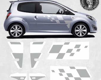 side Decals for MK2 Twingo 1.6 RS 133 Vinyl Decals Foils Decorative Styling adhesive foils