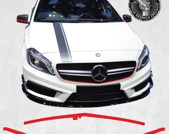 Griglia Anteriore ABS Nero Argento Per Mercedes CLA W117 2014-2019 | Sostituzione Diretta Calandra