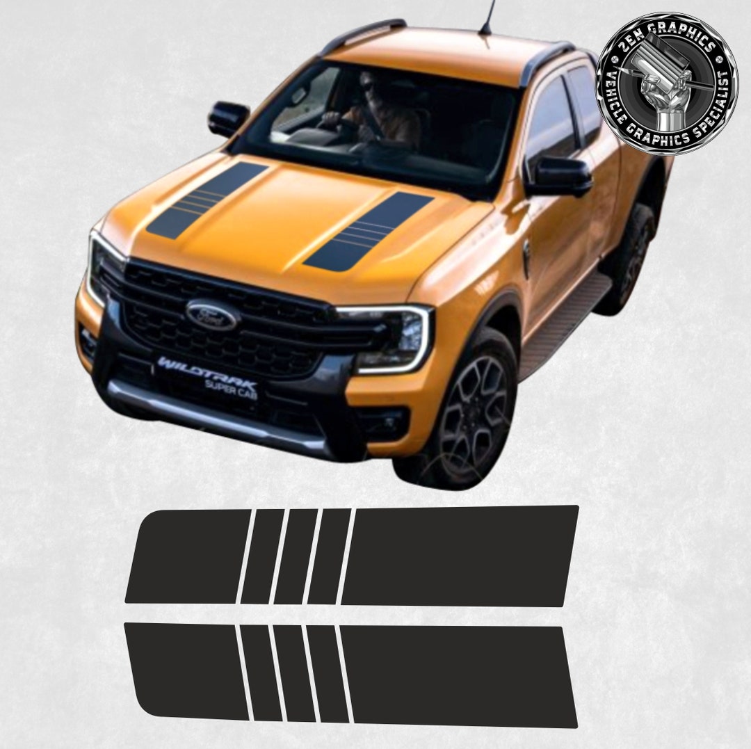 Bonnet / Hood Decal Kit to Fit Ford Ranger Gen 2 Graphics Stickers ...