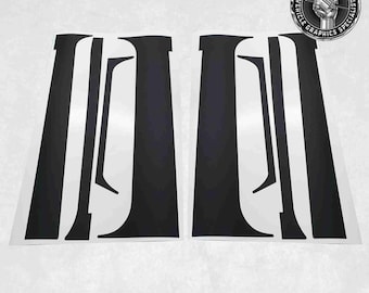 Vauxhall Astra MK2 GTE Pillars & rear quarters replacement textured Matte Black Vinyl exact spec genuine Hexis Vinyl Foils