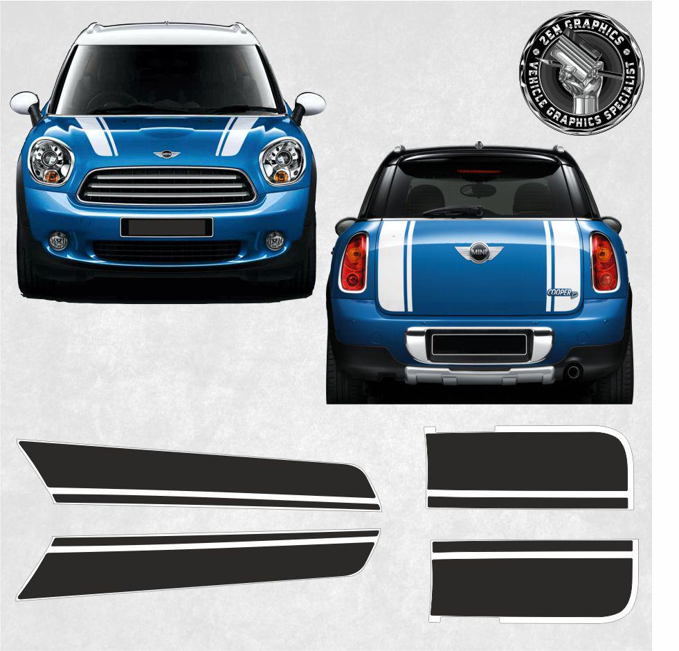 Badge Countryman Clubman Noir Aqxyju Autocollant 3D ABS Lettres Countryman Logo Emblème De Coffre Arrière Compatible Avec JCW F54 F55 F56 F57 F60 R55 R56 R57 R60 R61 Autocollants De Voiture Personnalisés(Glossy