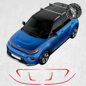 Stripes to fit Fit Kia Soul EV 2019 onwards boomerang Stickers exact correct size and spec as genuine parts Hexis Suptac Vinyl Accents