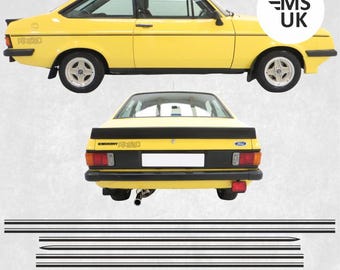 Side Stripes to Fit Ford Escort MK2 RS2000 RS 2000 Stickers Decals Graphics Decorative Foils