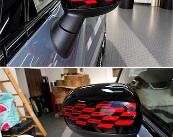 Wing Mirror JCW Accents Decals for Mini F65 F66 F67 & Mini Aceman J05 Cooper S John Cooper Works vinyl Stripes stickers Decorative Foils
