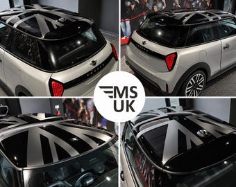 Roof Inverted Night Jack graphics to fit Mini F66 Gen 4  Cooper / S  vinyl Decals Stickers foils Graphics Accessories Styling Adhesive Union