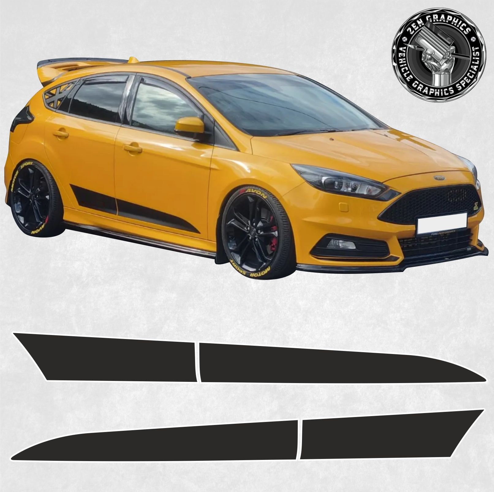 ADESIVI DECALCOMANIE MOTO: COPPIA ADESIVI LOGHI MOTO BIANCHI 100mm AD660096 - Foto 11